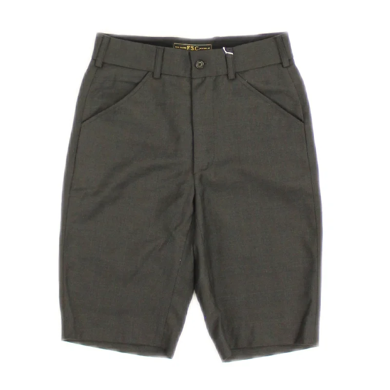 Grey Lightweight Cotton Dress Shorts