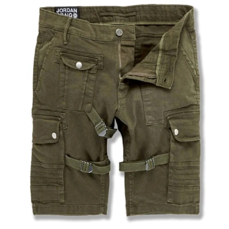 Men's Cairo Cargo Shorts In Army Green