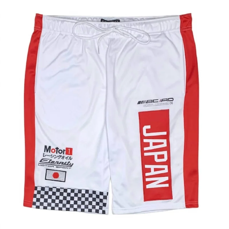 Men's Motor Sport Short In White