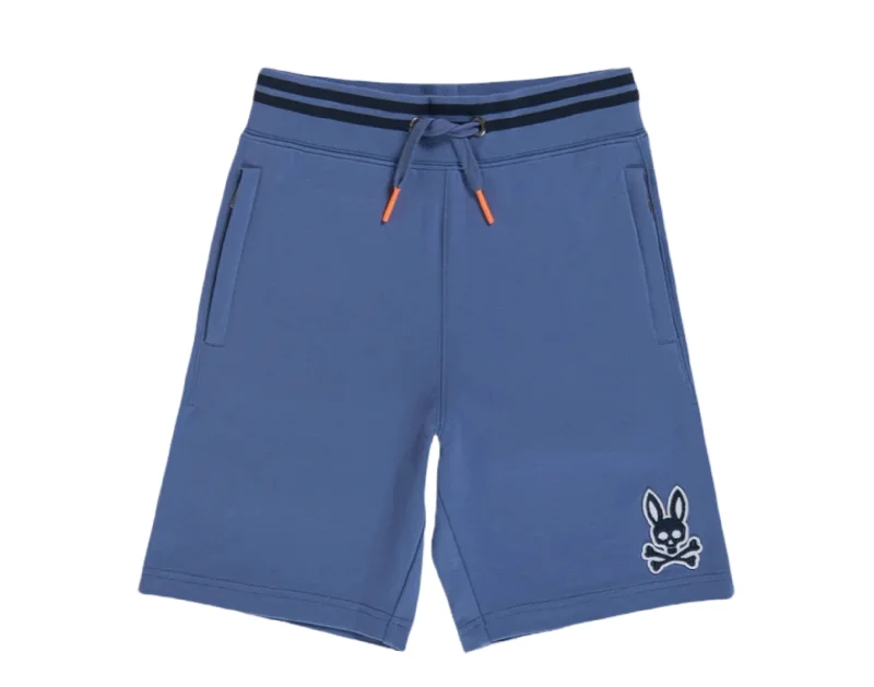 Psycho Bunny Liam Bal Harbour Blue Kids' Shorts B0R114S1FT-BHA